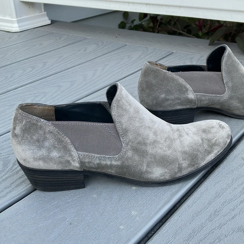 PAUL GREEN Women’s Suede Ankle Boots Grey Size 7 - Picture 2 of 12